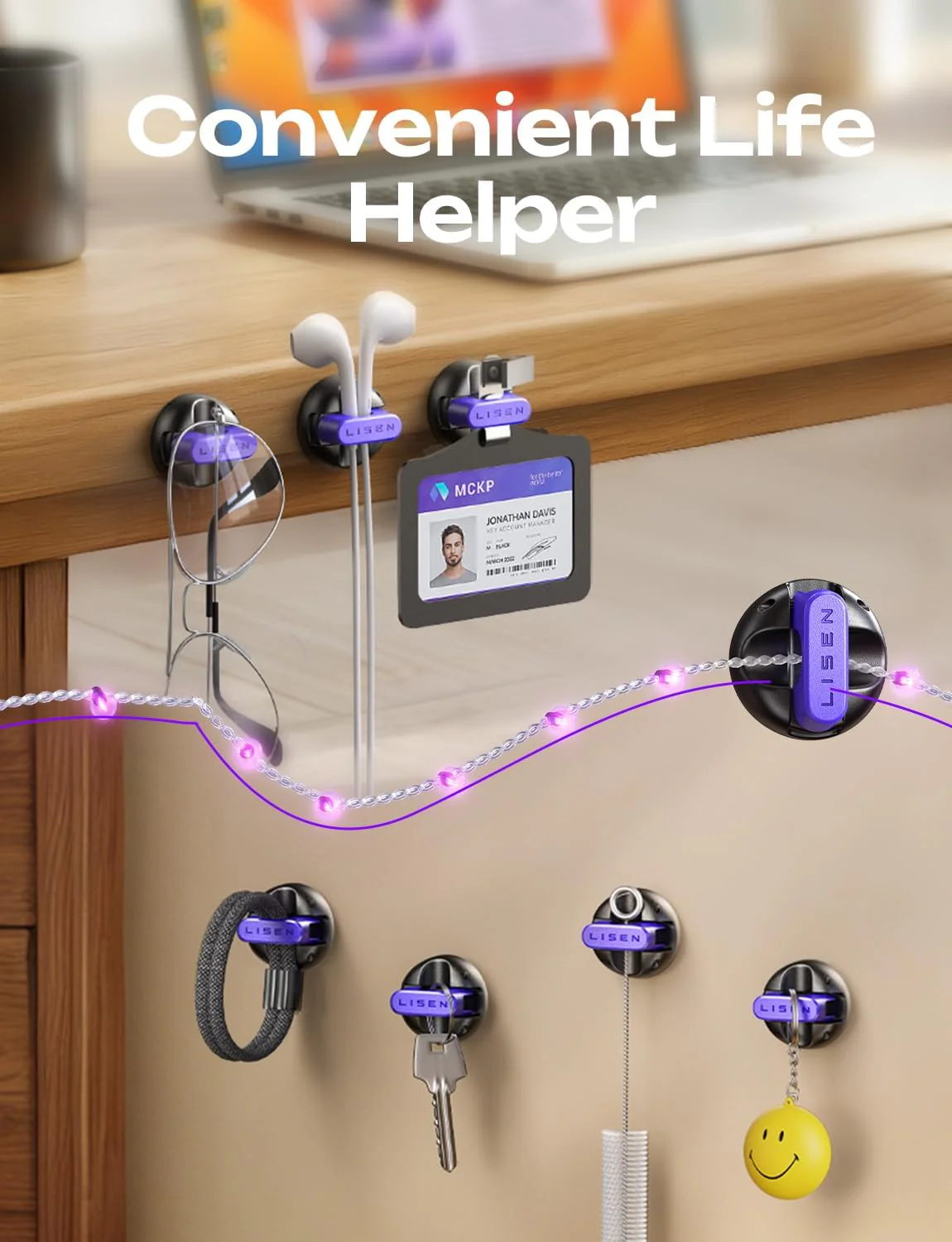 10-Pack Magnetic Cable Clips - Image 7