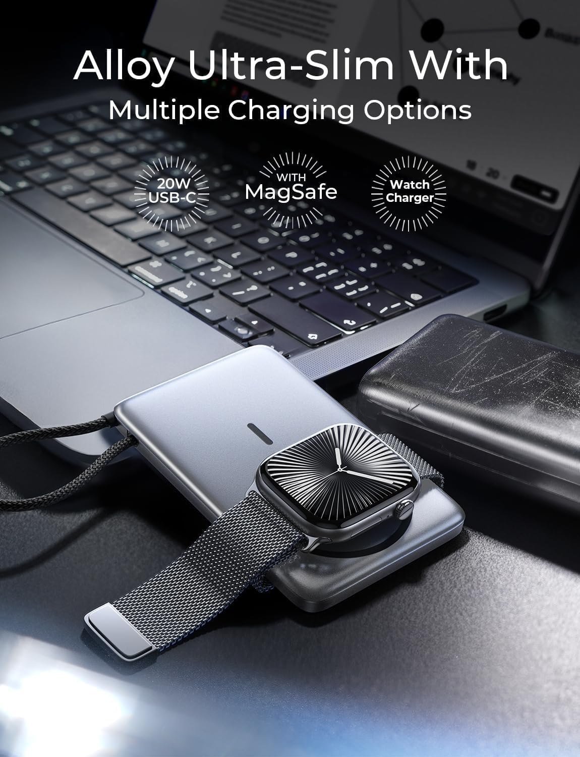 LISEN 0.5'' Ultra Slim MagSafe Power Bank 10000mAh - Image 3