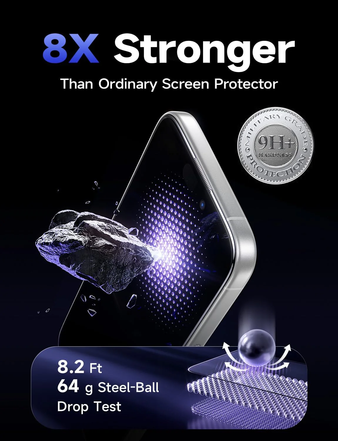 LISEN 2 Pack for iPhone 16E / iPhone 14 / iPhone 13 Screen Protector - Image 3