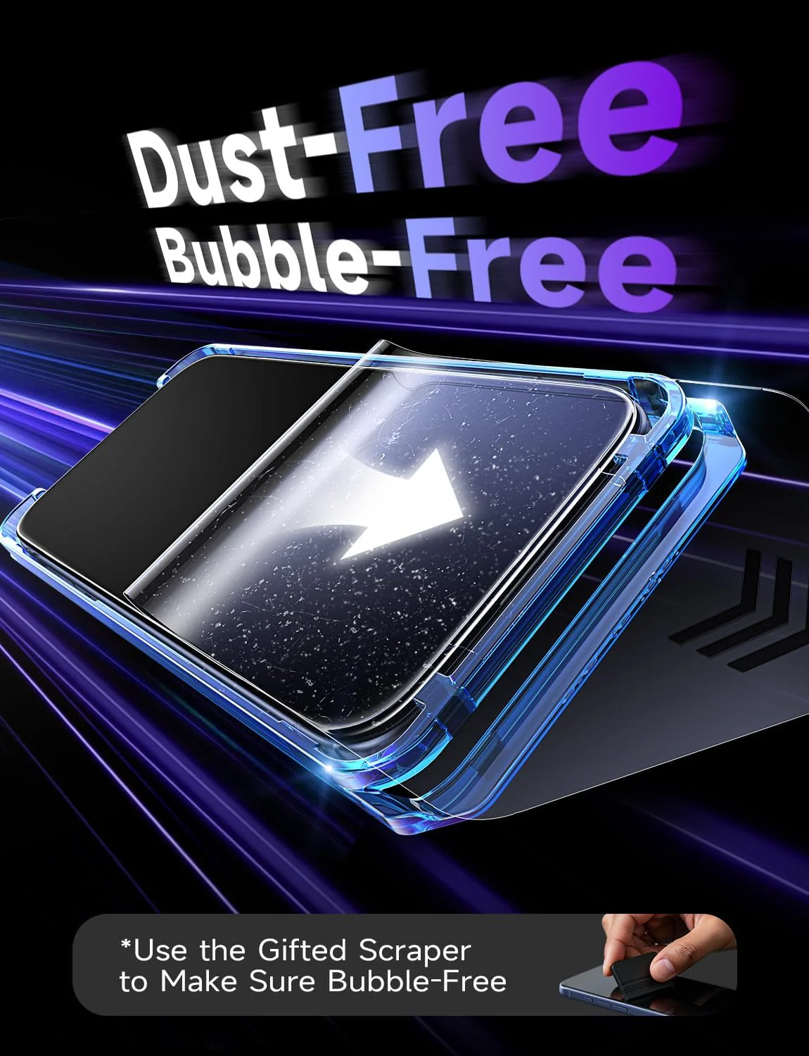 LISEN 2 Pack for iPhone 17 Pro Max/iPhone 16 Pro Max Screen Protector - Image 5