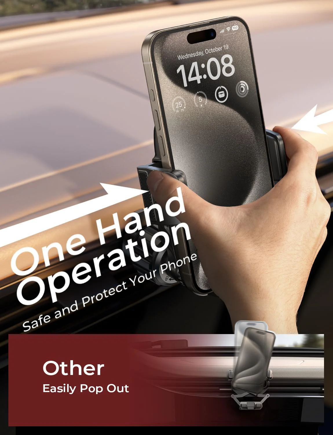 LISEN 2024 Upgraded Car Phone Holder Vent - Image 6