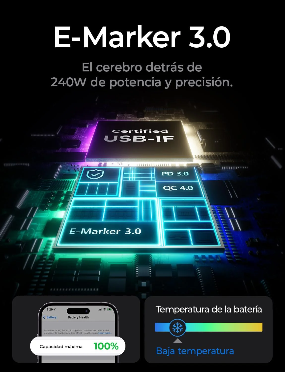 LISEN 240W Cable USB C a USB C 1M - Image 6