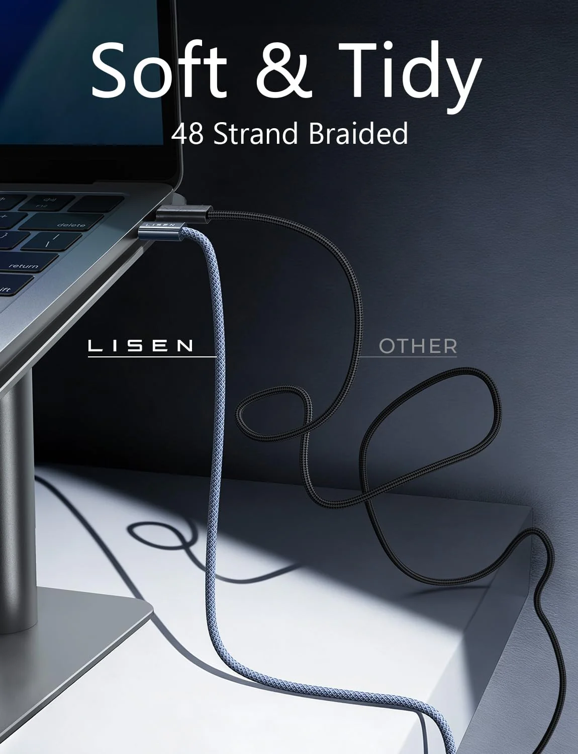 LISEN 240W USB C to USB C Cable - Image 7
