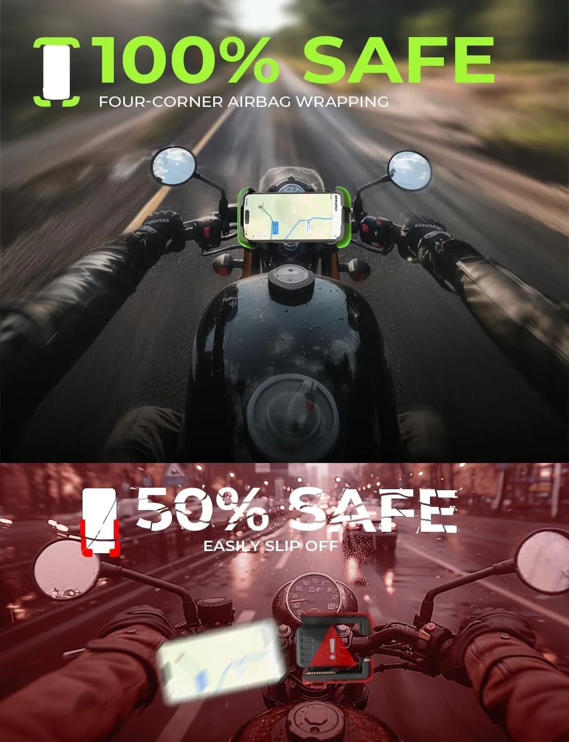 LISEN Bike Phone Holder Mount,[Super Easy Install] - Image 4