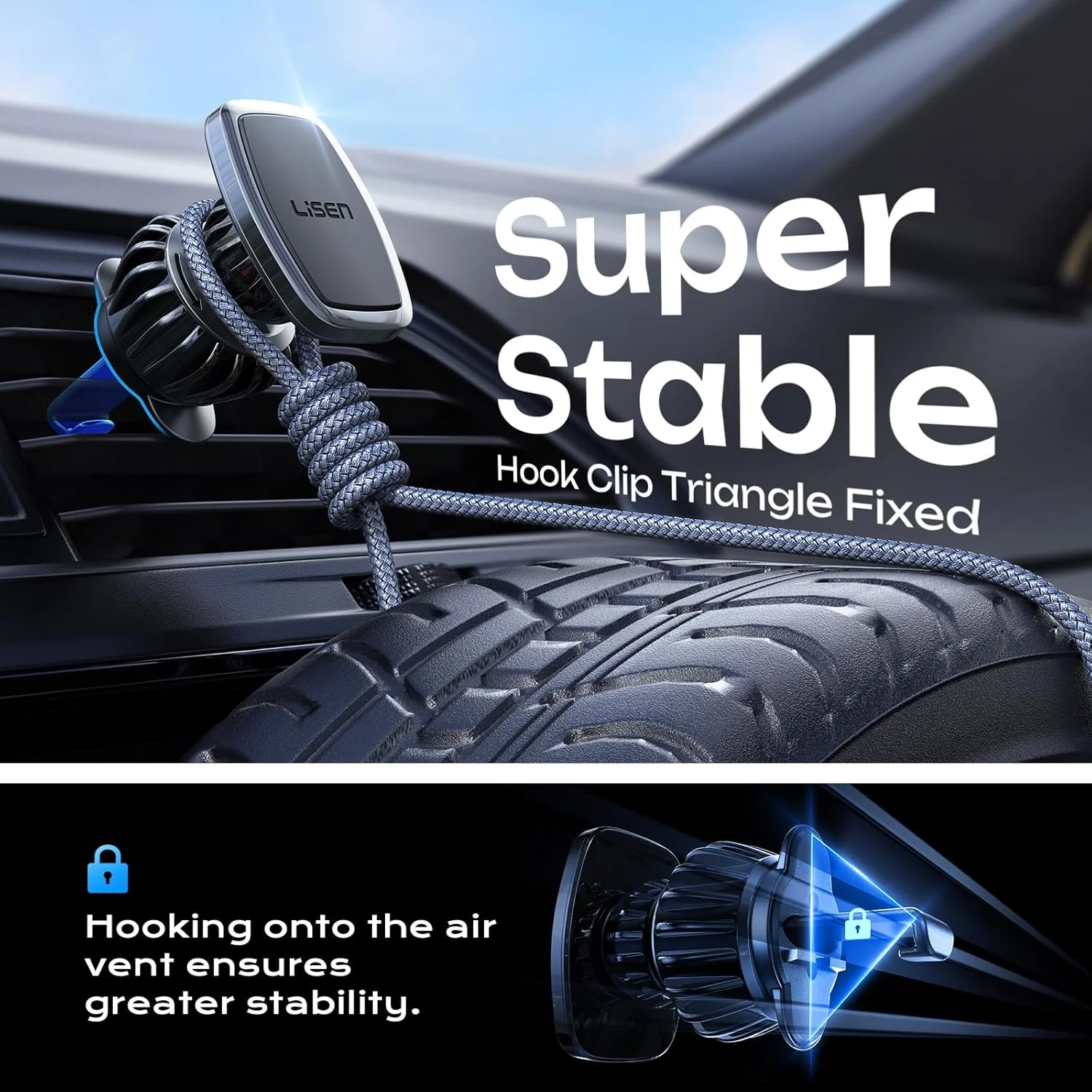 LISEN Car Phone Holder 6 Strong - Image 4