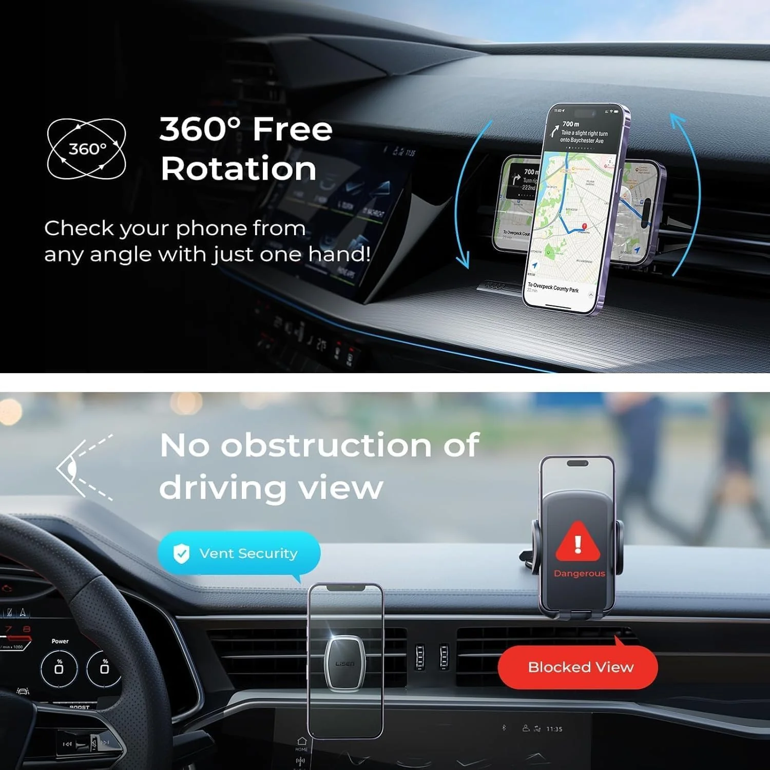 LISEN Car Phone Holder 6 Strong - Image 5