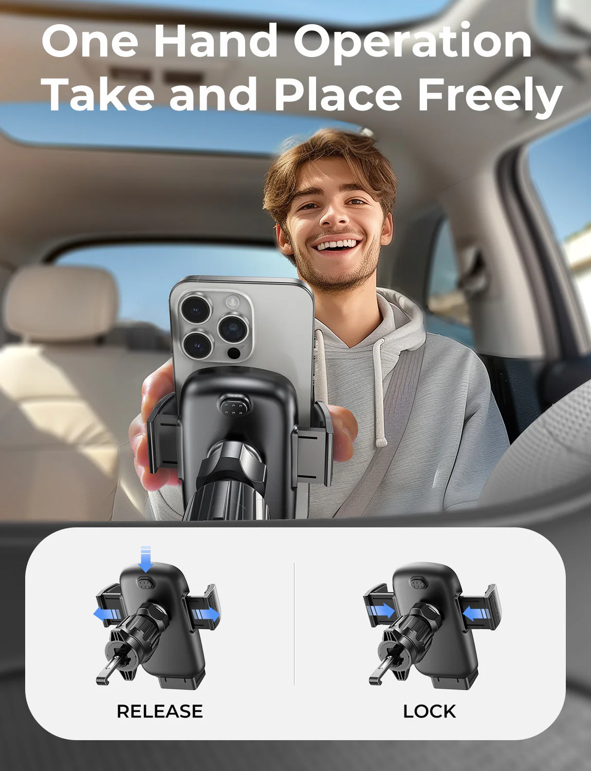 LISEN Car Phone Holder Vent Ultra Stable - Image 4