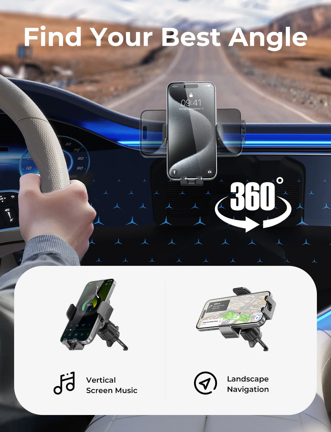 LISEN Car Phone Holder Vent Ultra Stable - Image 5