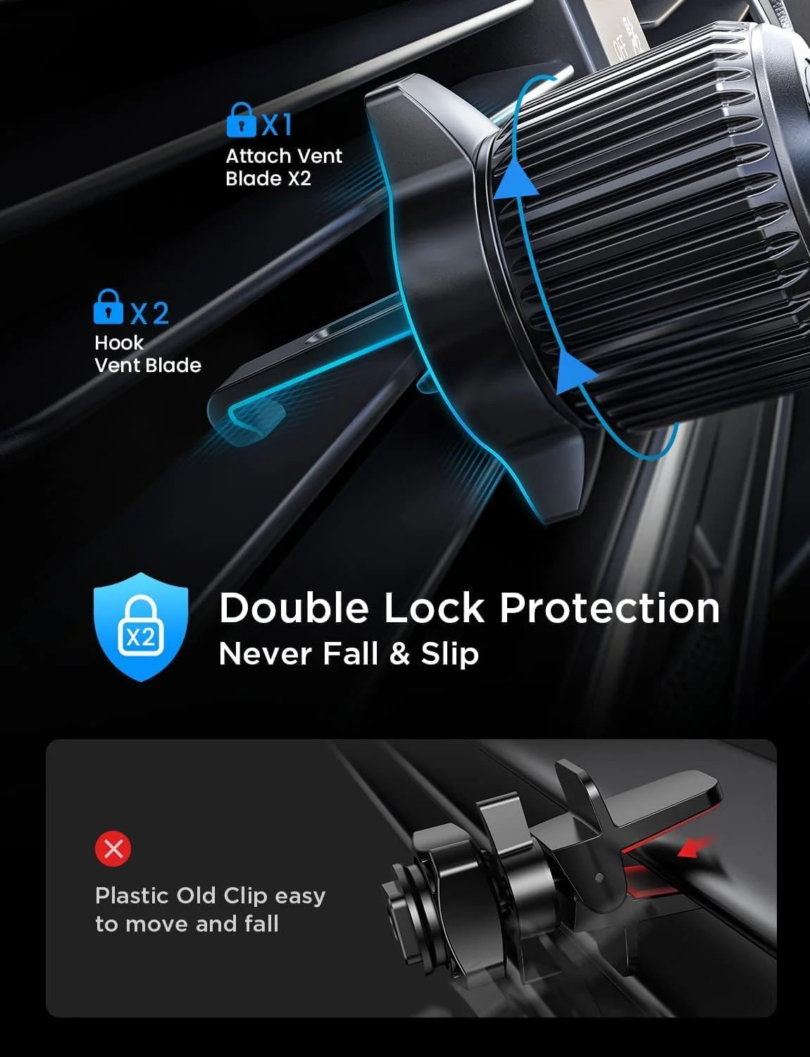 LISEN Car Phone Mount, Phone Holders for Your Car - Image 7