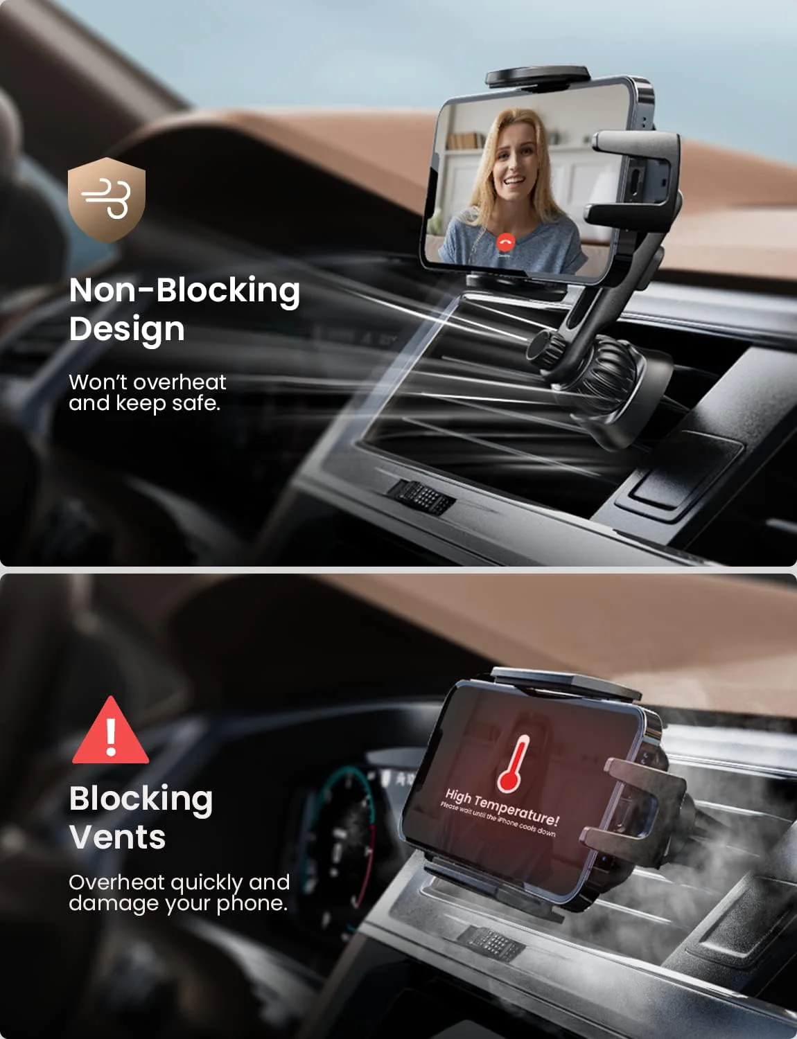 LISEN Cell Phone Car Mount for iPhone - Image 3
