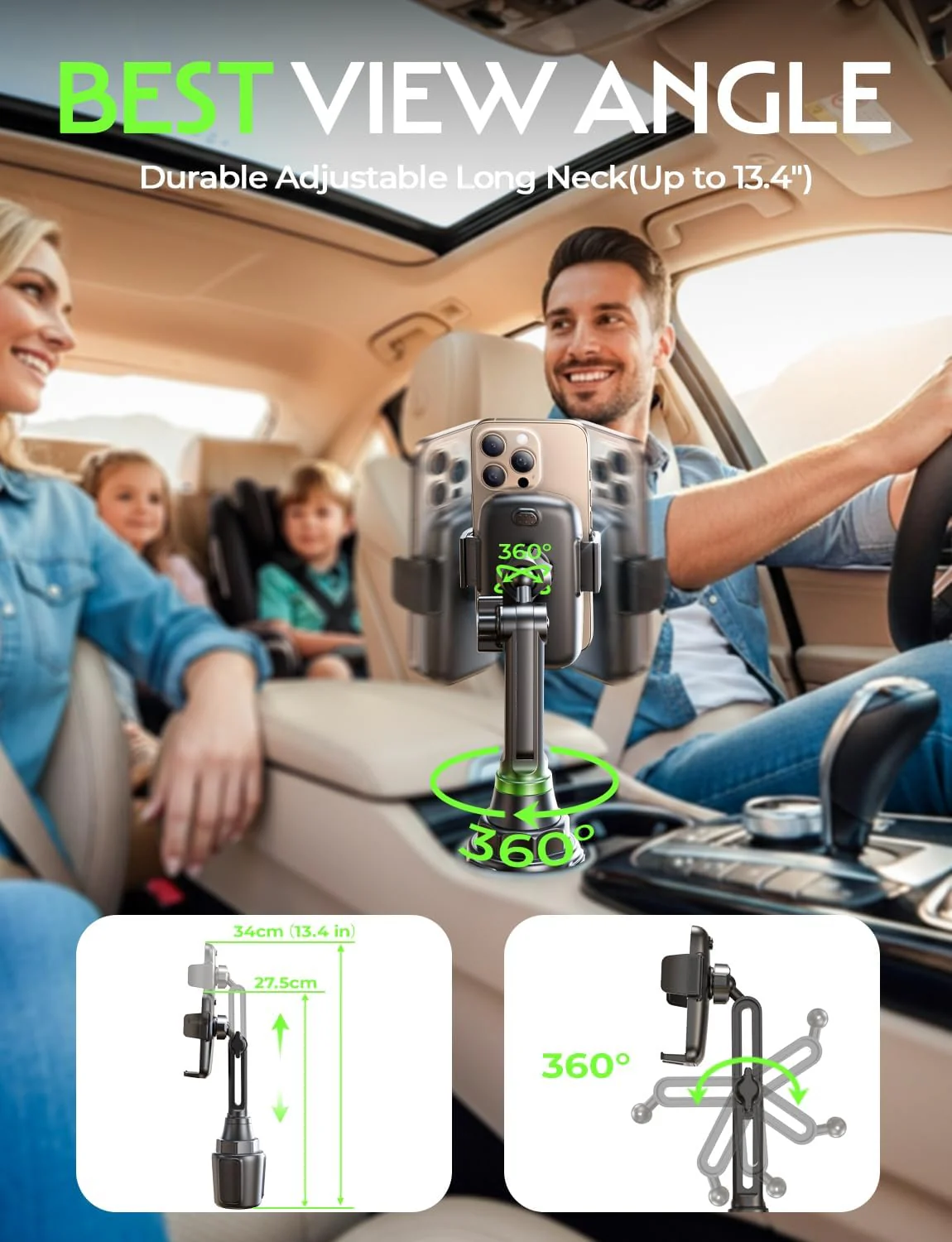 Lisen Cup Holder Phone Mount for Car - Image 4