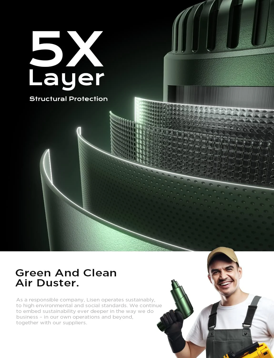 Lisen Electric Compressed Air Duster - Image 7