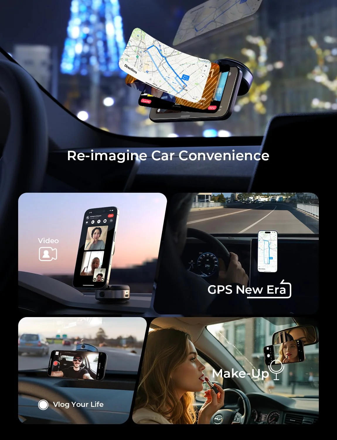 LISEN Electric Suction Cup Phone Mount - Image 6