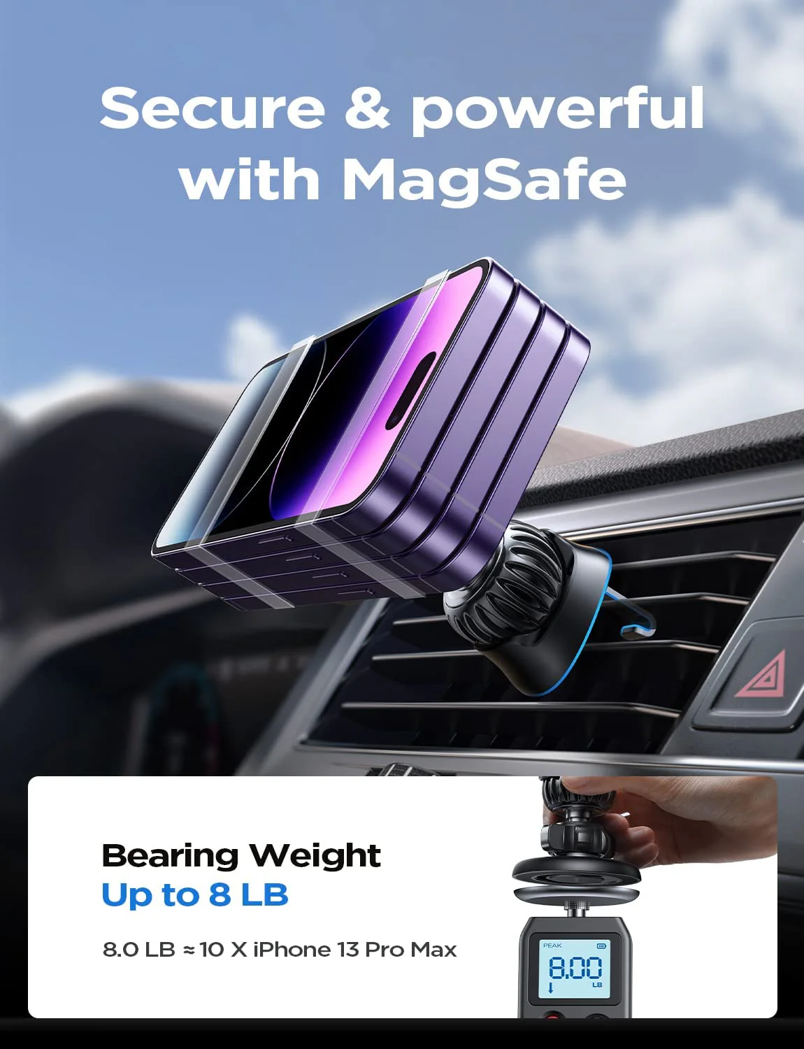 LISEN 360° Rotation MagSafe Car Mount - Image 7