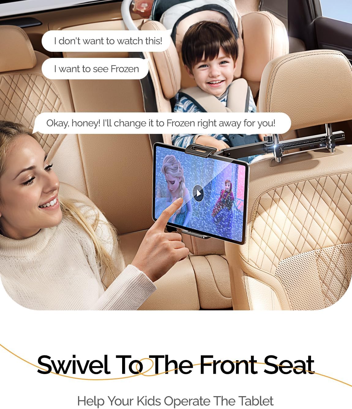 LISEN for iPad Car Mount Tablet Holder - Image 6