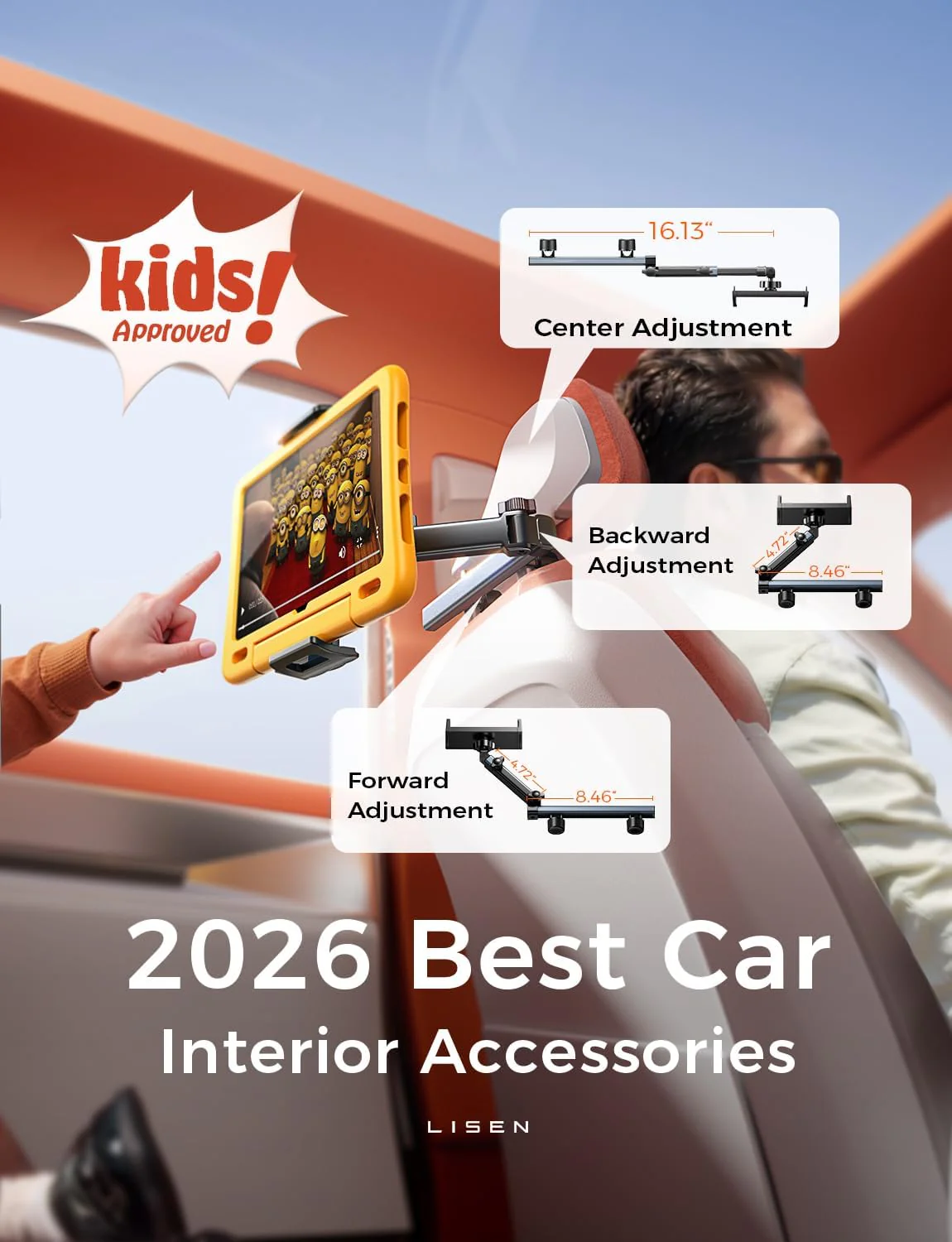 LISEN for iPad Holder for Car Headrest - Image 2