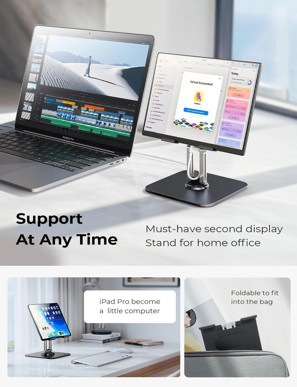 LISEN for iPad Stand Holder Adjustable Tablet - Image 3