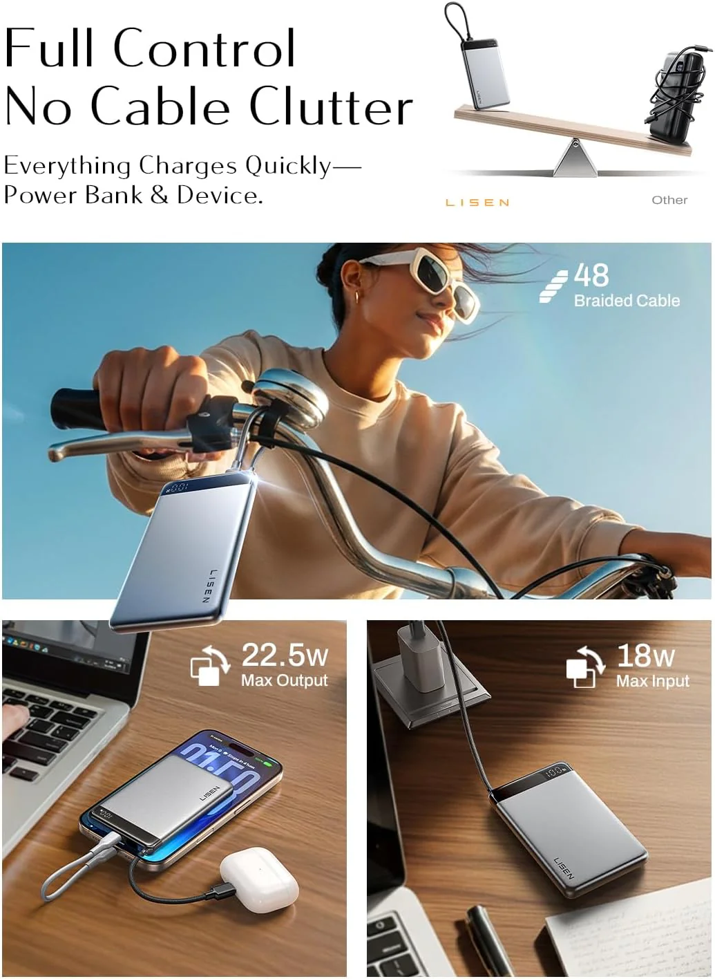 LISEN for iPhone 17 Portable Charger - Image 3