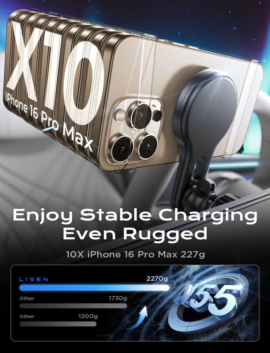LISEN for MagSafe Car Mount Charger【15W Pro】 - Image 6