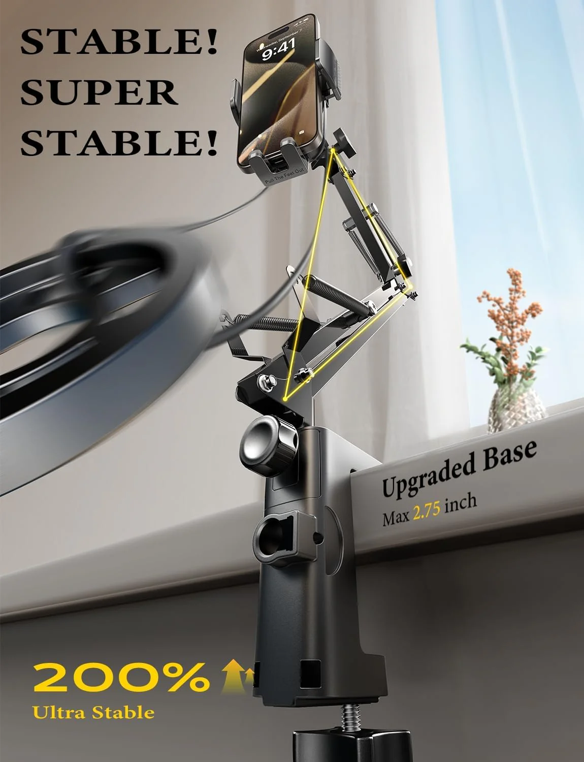 LISEN Gooseneck Phone Holder for Bed Desk - Image 5