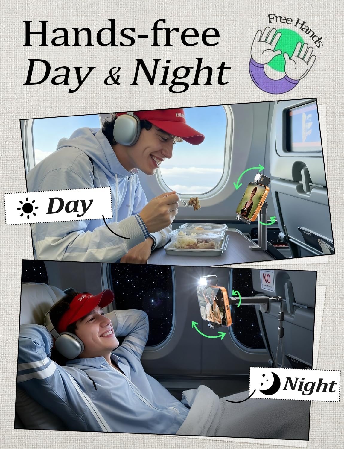 LISEN LED Travel Phone Holder Mount - Image 3
