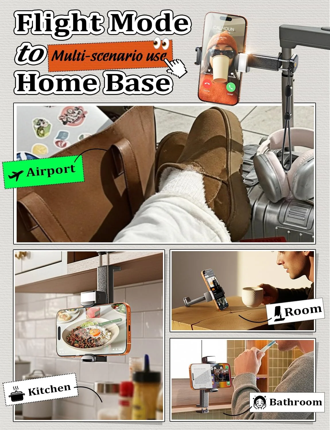 LISEN LED Travel Phone Holder Mount - Image 8
