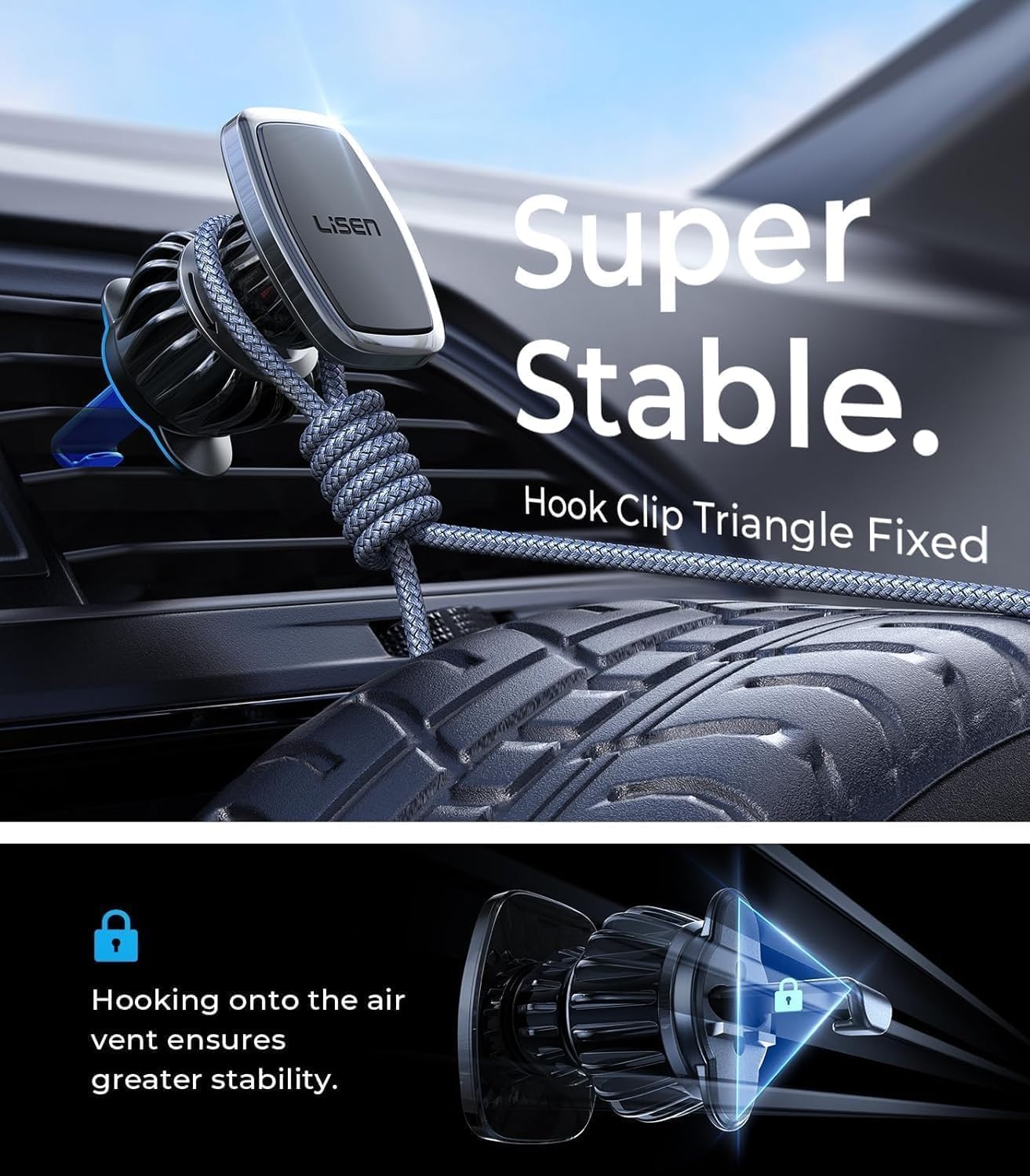 LISEN Magnetic Magnetic Car Phone Holder - Image 9