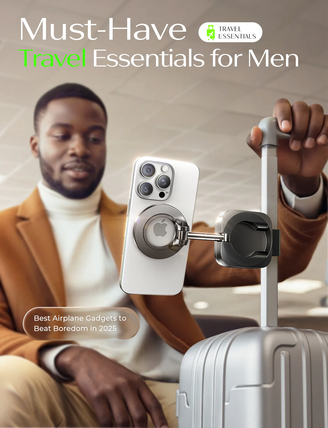 LISEN MagSafe Airplane Travel Phone Holder - Image 7