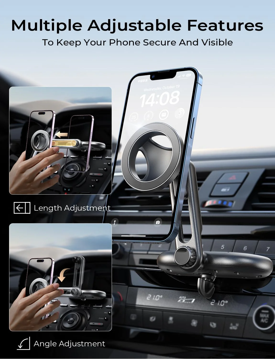 Lisen MagSafe CD Phone Holder for Car Mount - Image 2