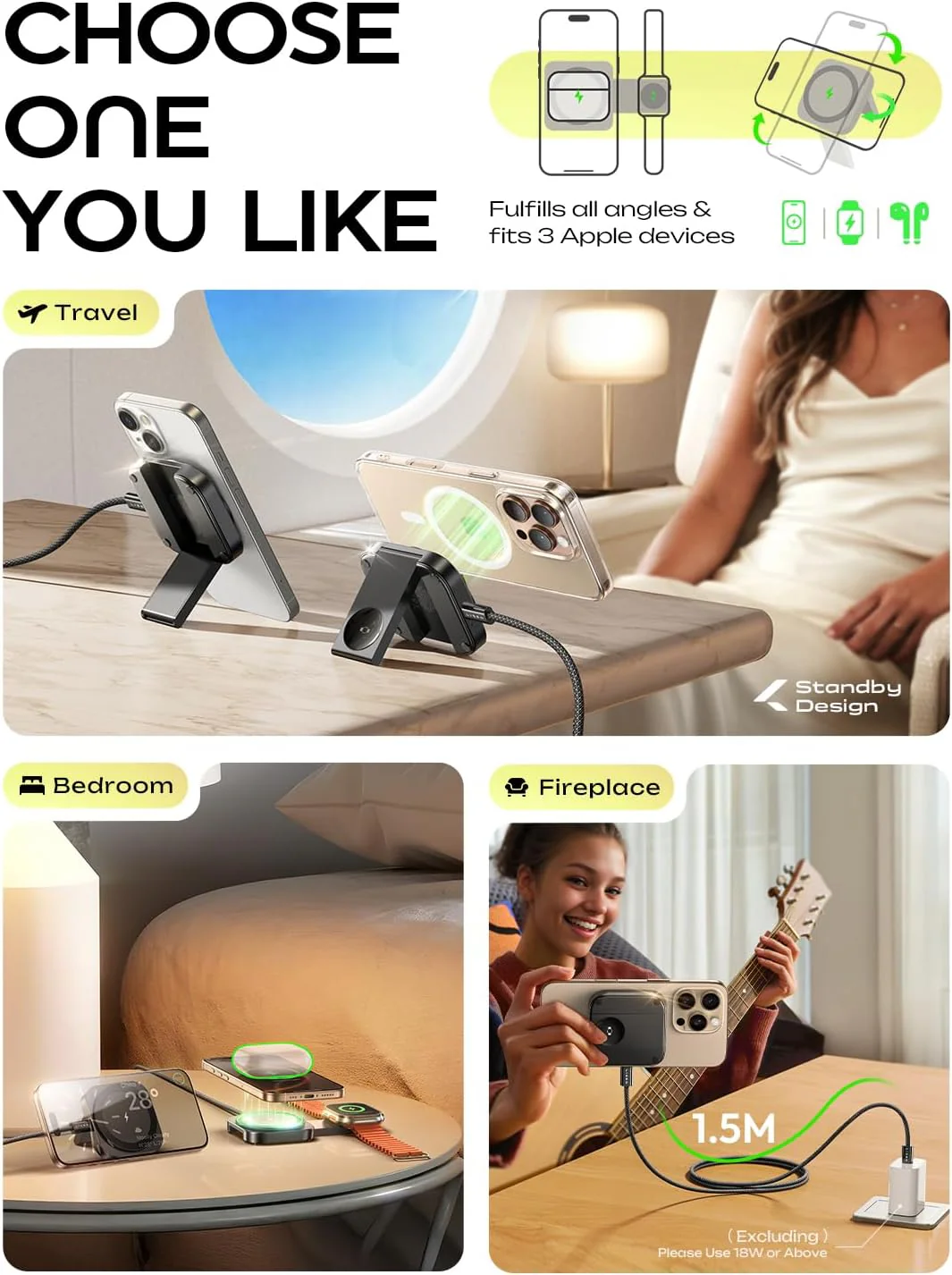 LISEN Magsafe Charger Apple Watch 2 in 1 - Image 6