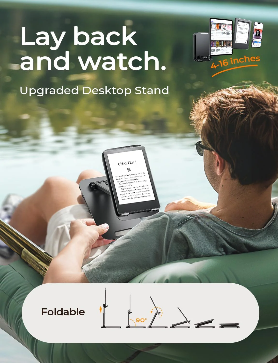 LISEN Portable Tablet Stand for Desk - Image 5