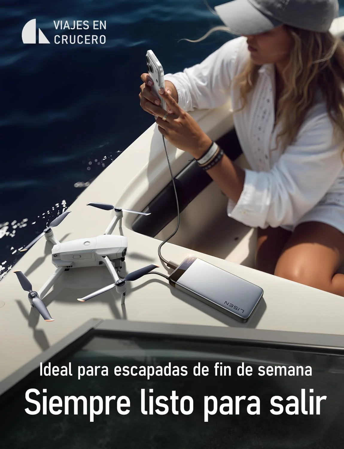 LISEN Power Bank CCC Certified 20000mAh, Bateria Portatil iPhone PD 35W - Image 5