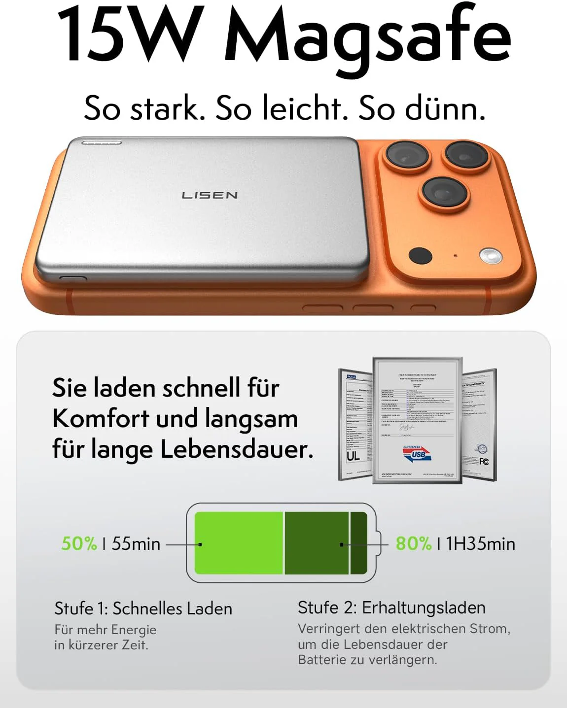 LISEN Powerbank MagSafe Slim Magnetic - Image 10