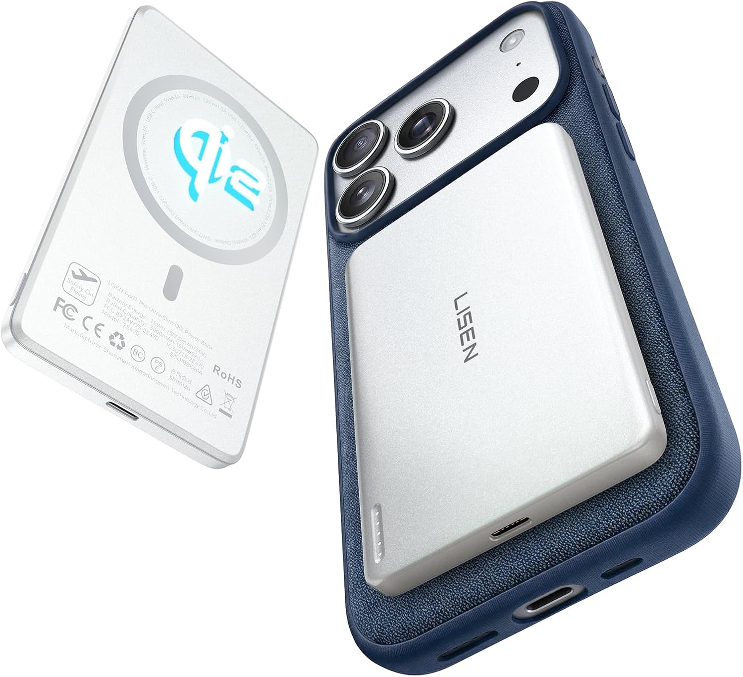 LISEN Qi2 15W Ultra Slim MagSafe Battery Pack - Image 12