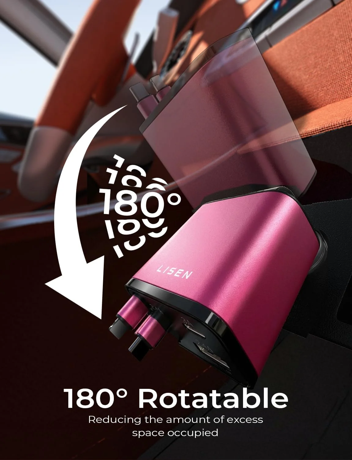 LISEN Retractable Car Charger 4 in 1, Fast Car Phone Charger with Cord 31.5inch - Image 5