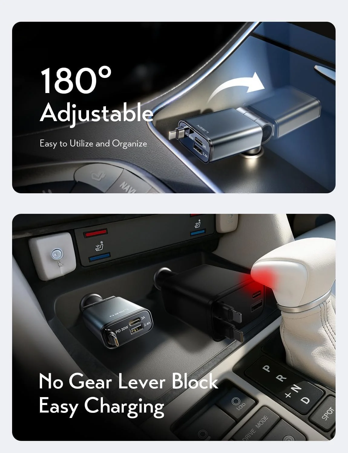 LISEN Retractable Car Charger - Image 8