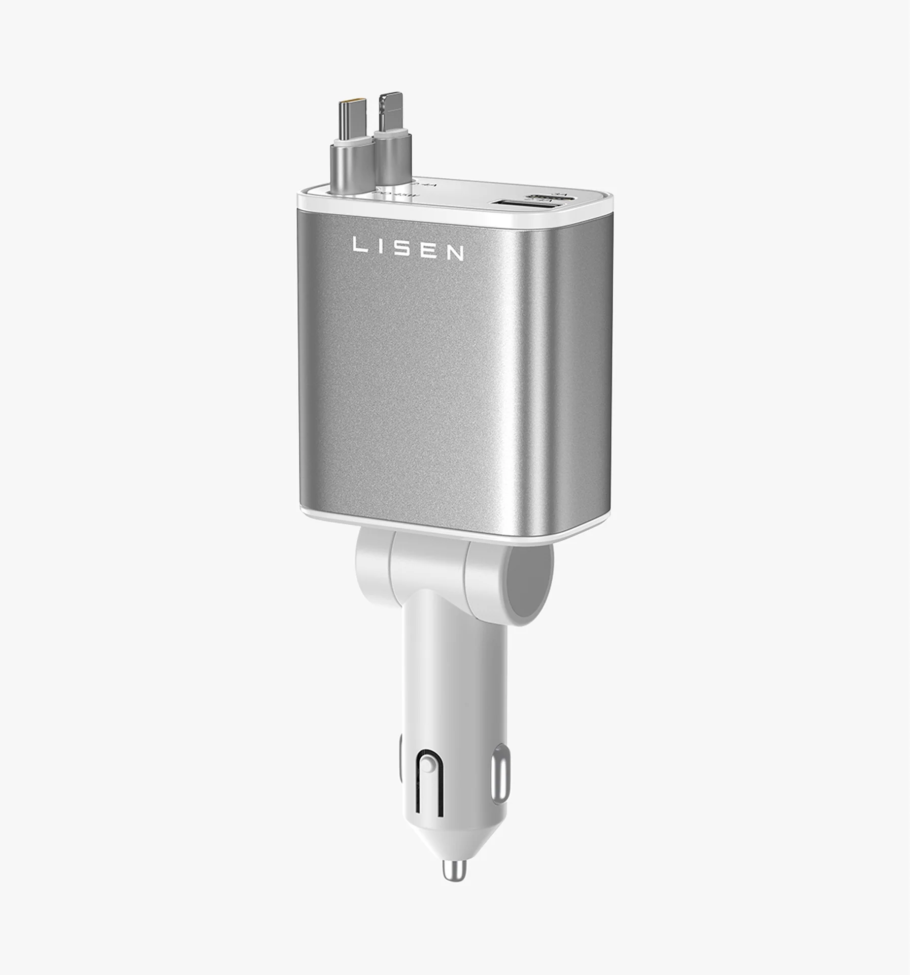 LISEN Retractable 84W Fast Car Charger - Image 12