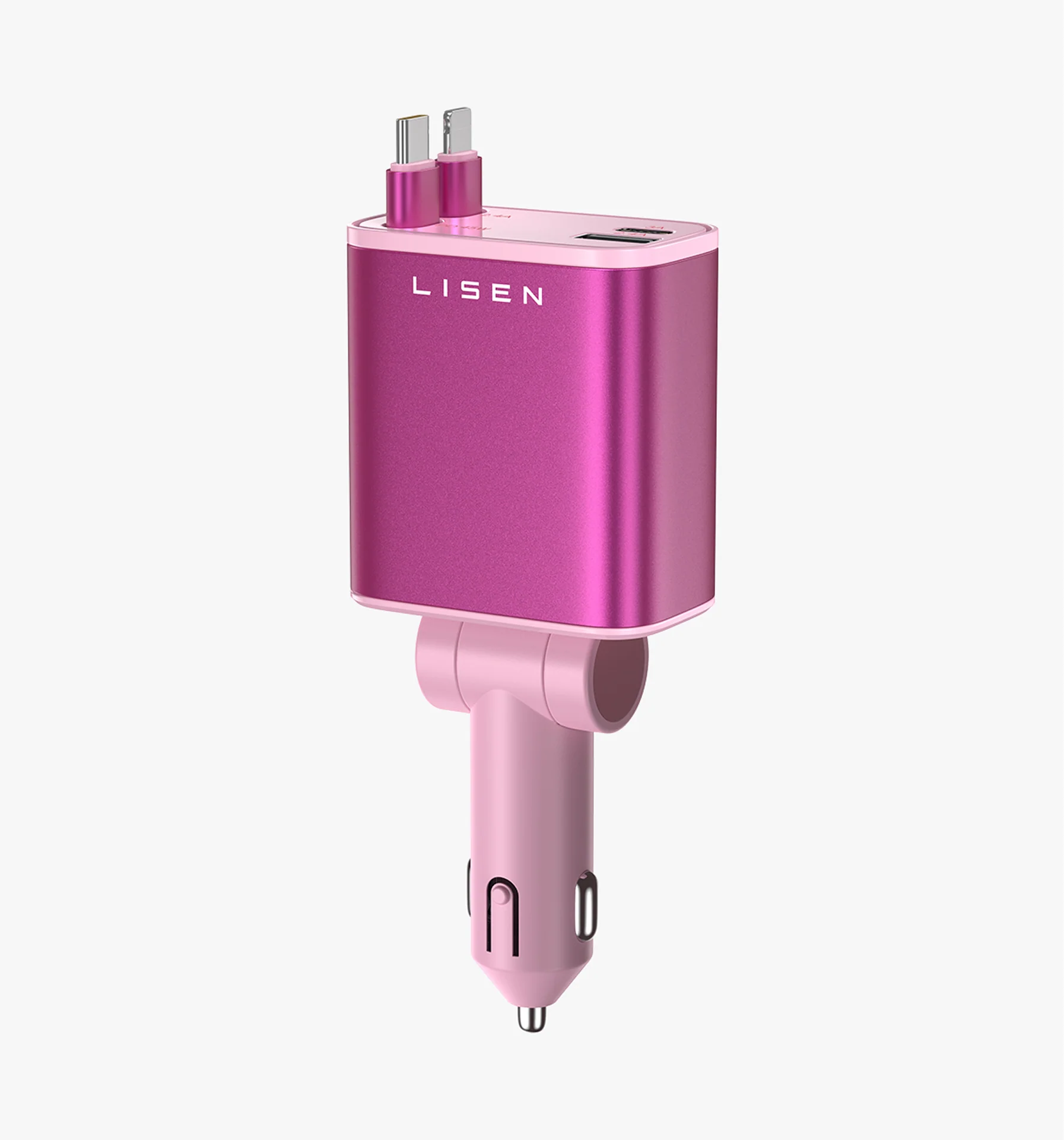 LISEN Retractable 84W Fast Car Charger - Image 13