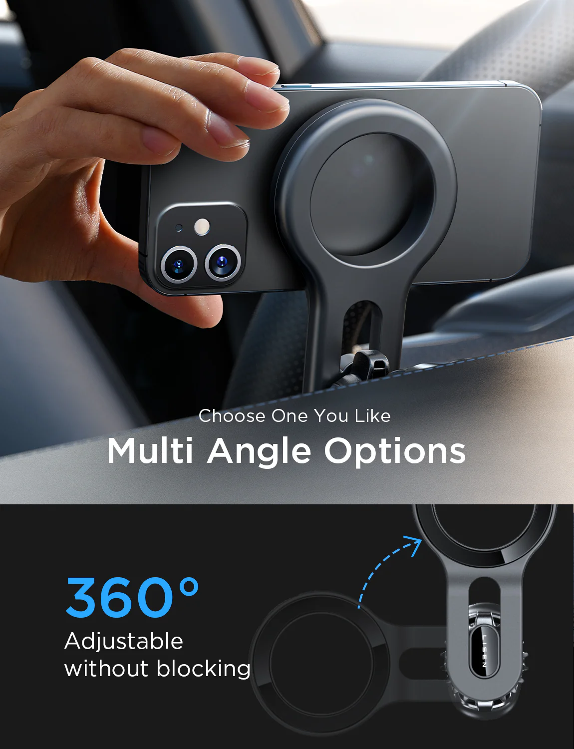 LISEN Strong Magnetic Air Vent MagSafe Car Mount - Image 8