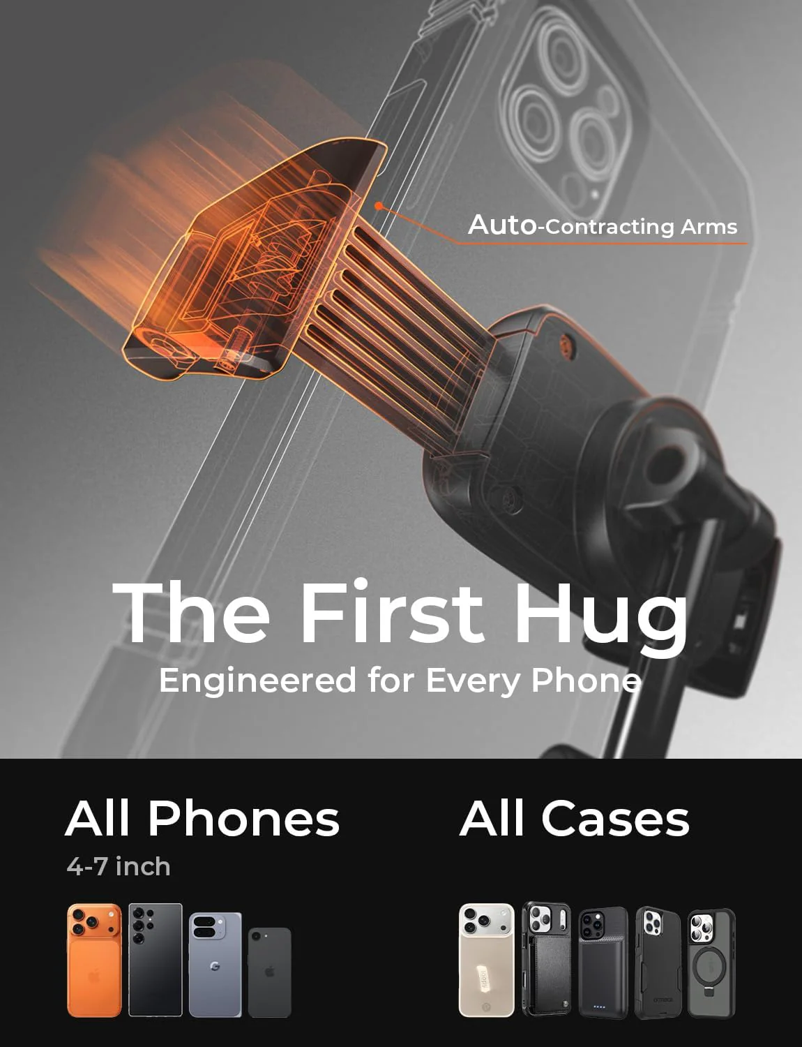 LISEN Auto-Adjust Suction Car Mount - Image 3