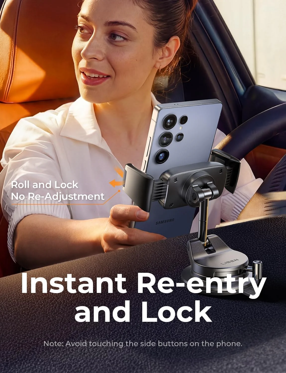 LISEN Auto-Adjust Suction Car Mount - Image 4