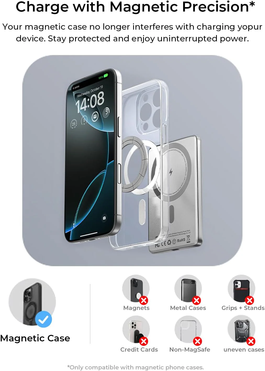 LISEN Ultra Slim MagSafe Power Bank 5000mAh - Image 2