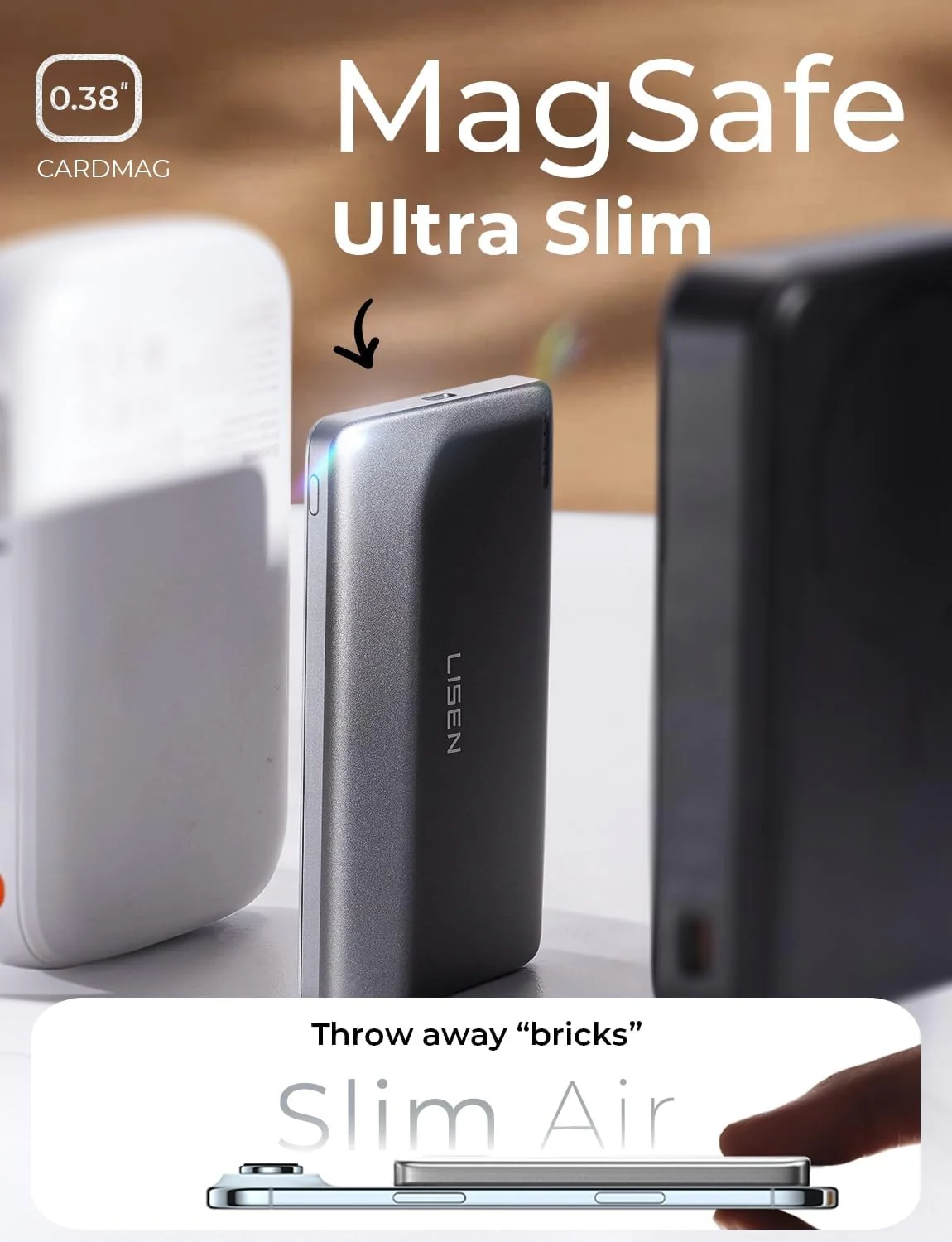 LISEN Ultra Slim MagSafe Power Bank 5000mAh - Image 3